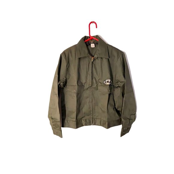 VTG Lee Chetopa Men's 60s Deadstock Green Cotton Twill Service Jacket GMAD Sz 40